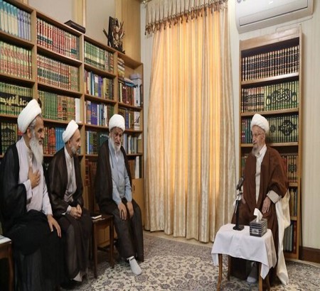 دیدار اعضای شورای اجرایی همایش «پیشتازان نهضت اسلامی؛ آیت‌الله یزدی(ره)» با آیت‌الله مکارم شیرازی